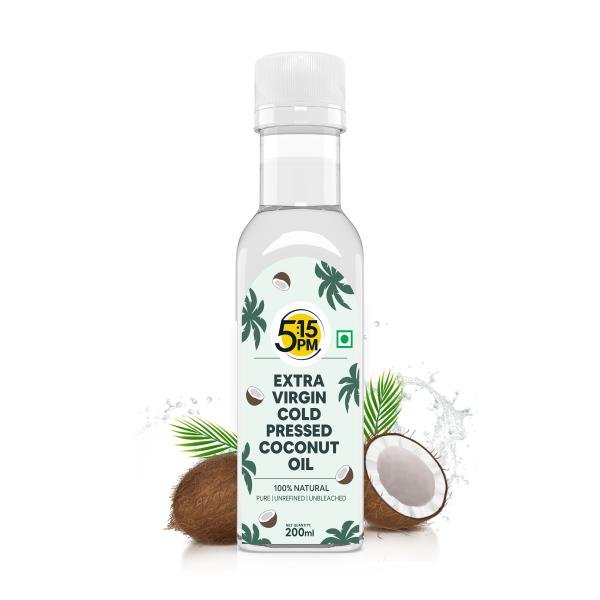 5 15pm extra virgin cold pressed coconut oil for hair growth skin cooking 200 ml product images orv8h69wedt p591079228 0 202202250115