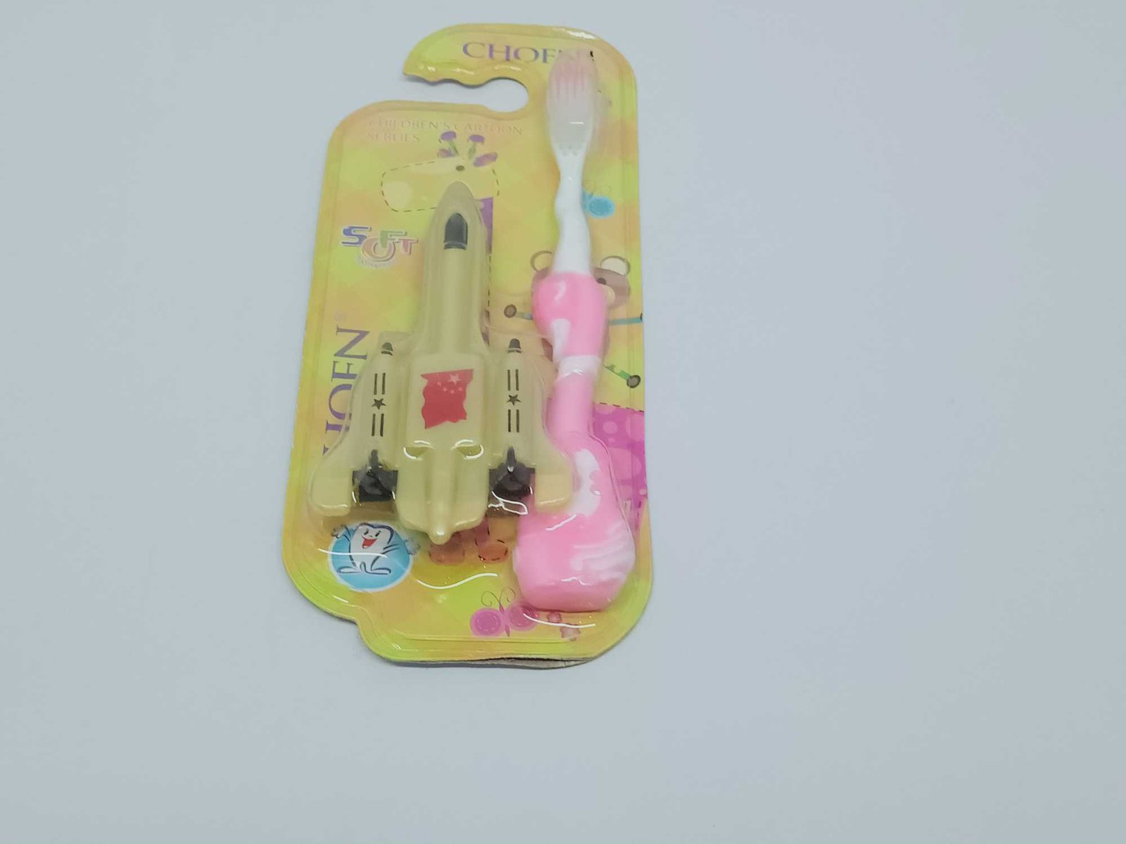 Chofn Soft Toothbrush with Children's Cartoon Serlies, 1N