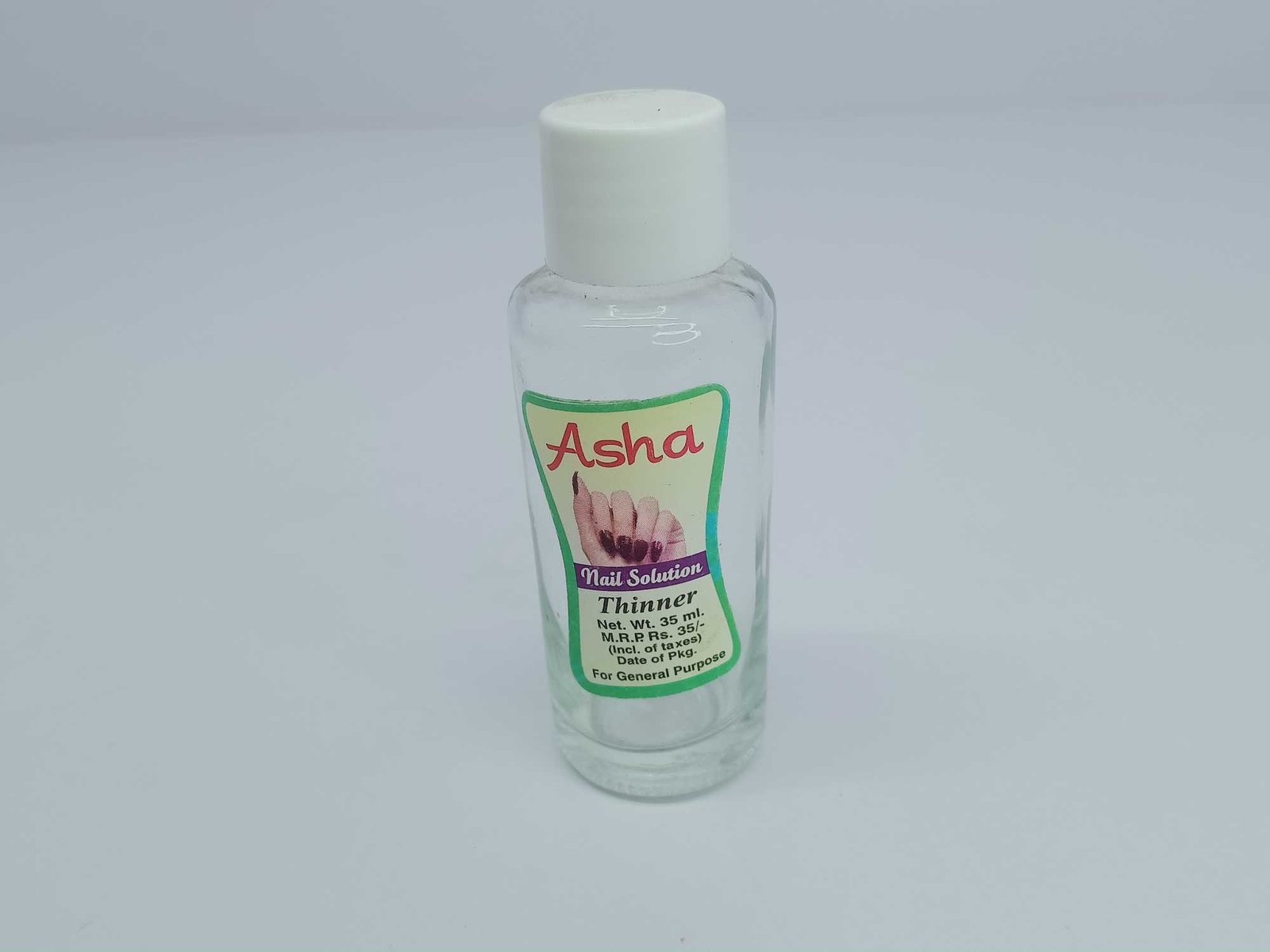 Asha Nail Solution Thinner For General Purpose, 35 ml