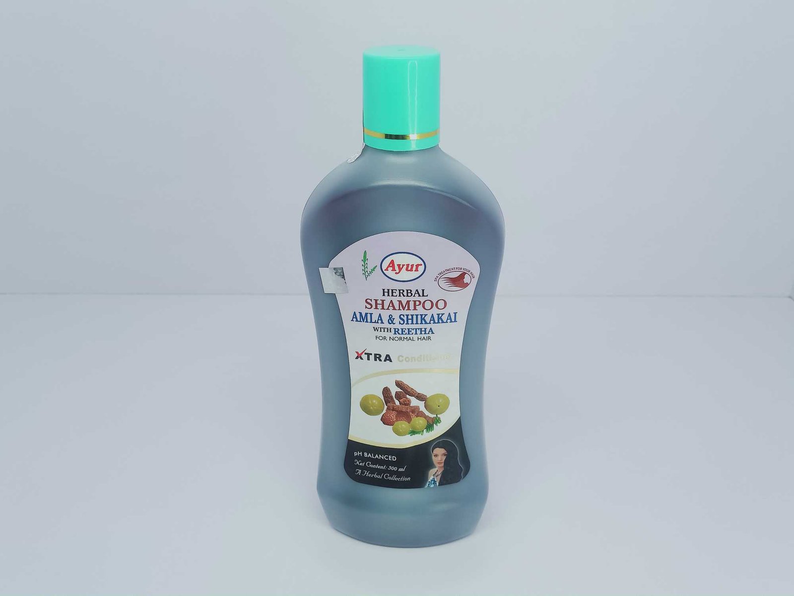 Ayur Herbal Shampoo amla and shikakai with Reetha for Normal Hair Xtra Ph Balanced, 500 ML