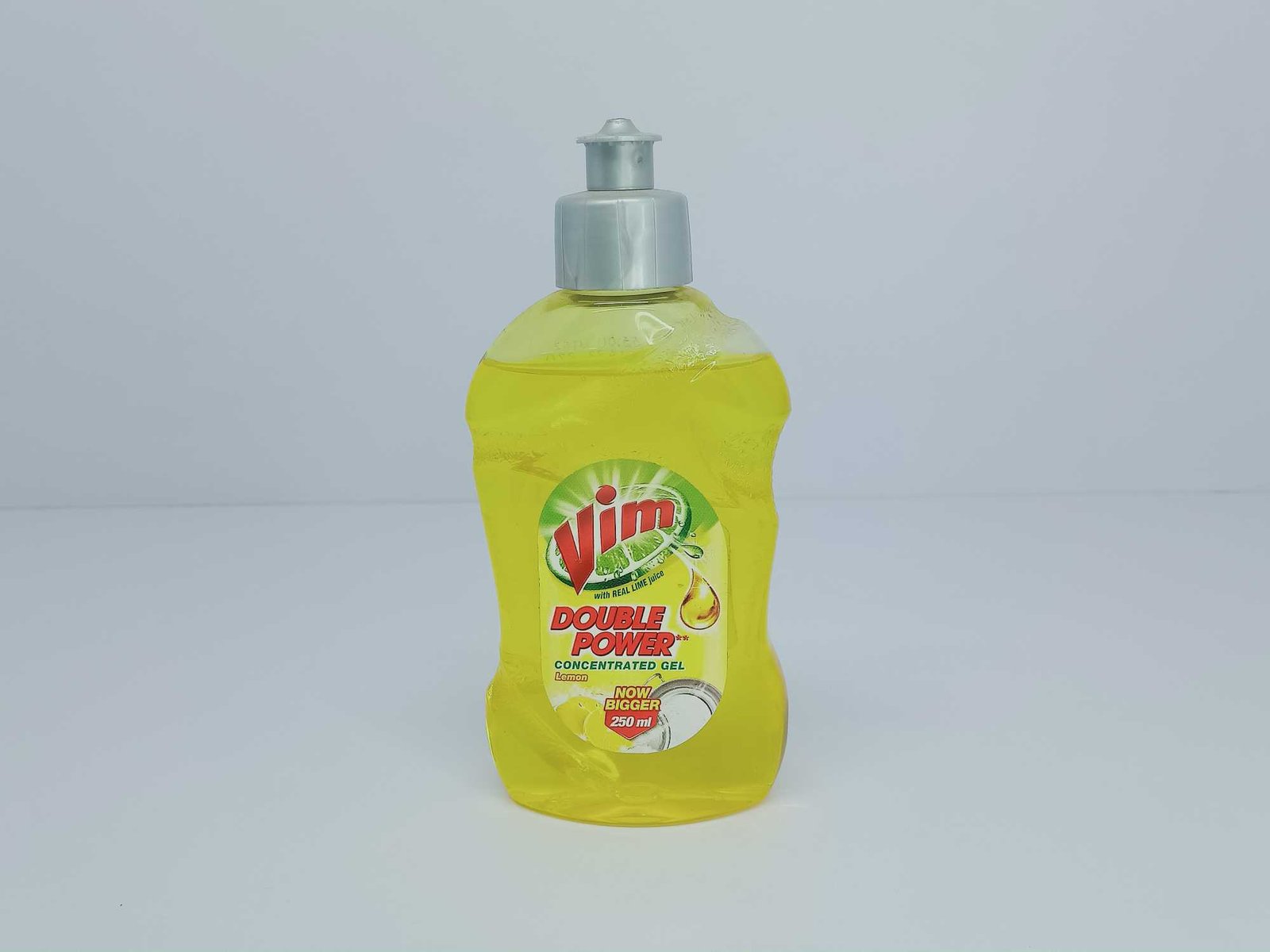 Vim Double Power Concentrated Gel Lemon Now Bigger, 250 ml