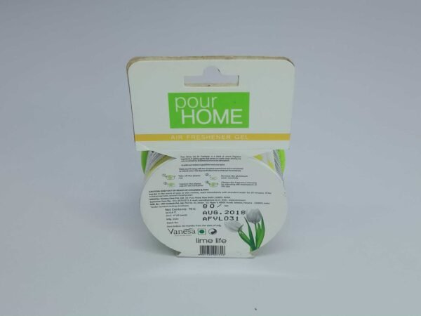 Pour Home Air Freshener Gel 3-in-1 with NAD Technology Lime Life, 70 gram