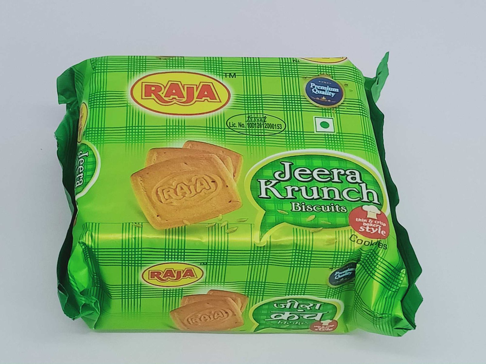 Raja Jeera Krunch Biscuits thiner Crisp Bakery Style Cookies, 90 gram