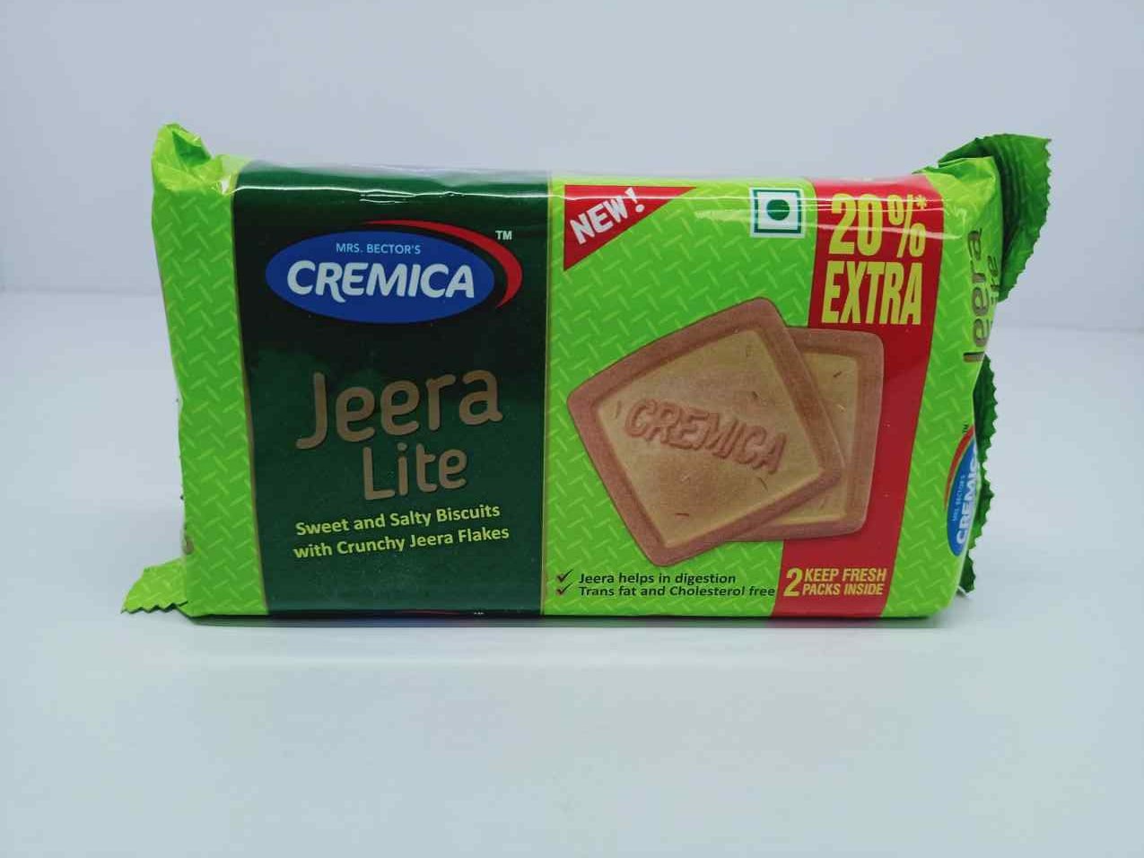 Cremica jeera lite sweet and biscuit with crunchy jeera flakes biscuits, 180 grams