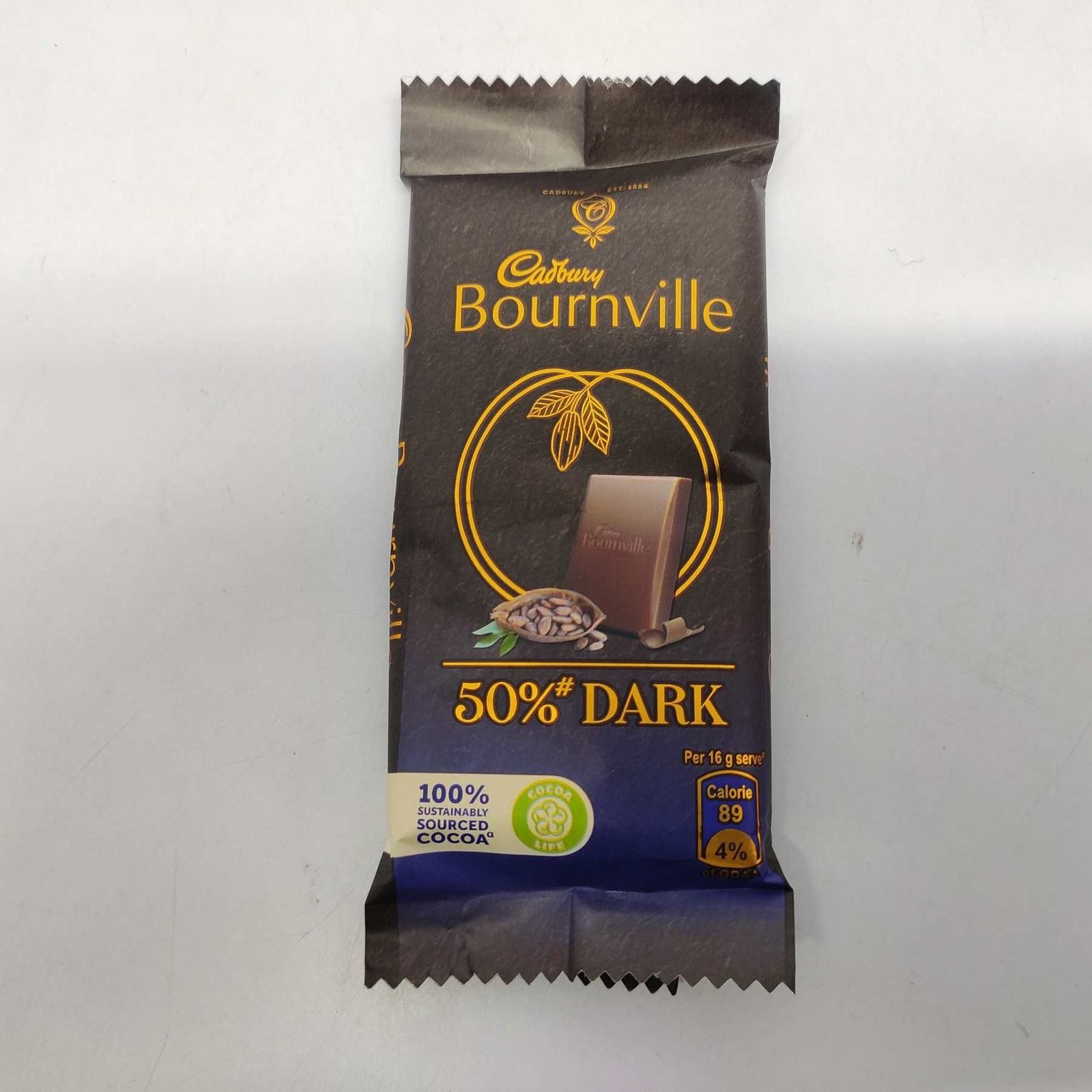 Cadbury Bournville 50% dark, 31 grams