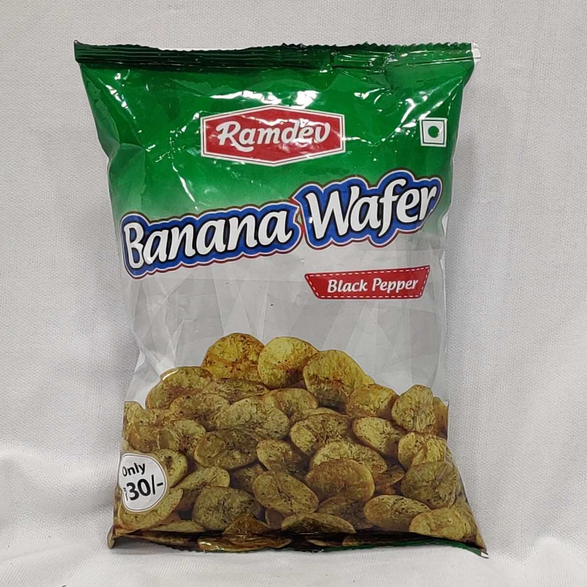 Ramdev banana wafers black paper 110gram,
