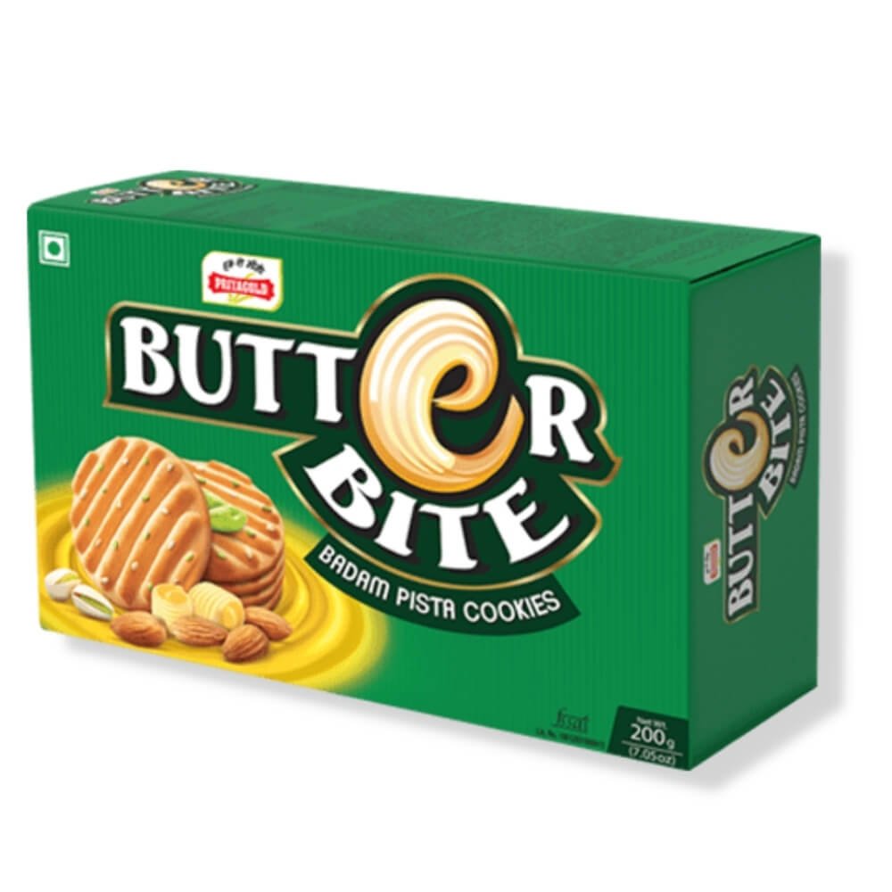 Priyagold butter bite badam Pista cookies biscuit, 200 grams