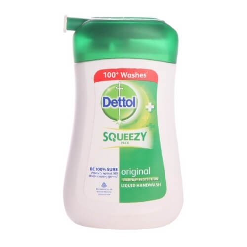 Dettol Squeezy Pack Original Everyday Protection Liquid Hand Wash, 100 ml