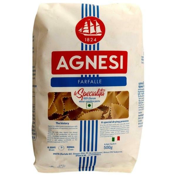 agnesi farfalle pasta 500 g product images o490010124 p590109814 0 202203170202