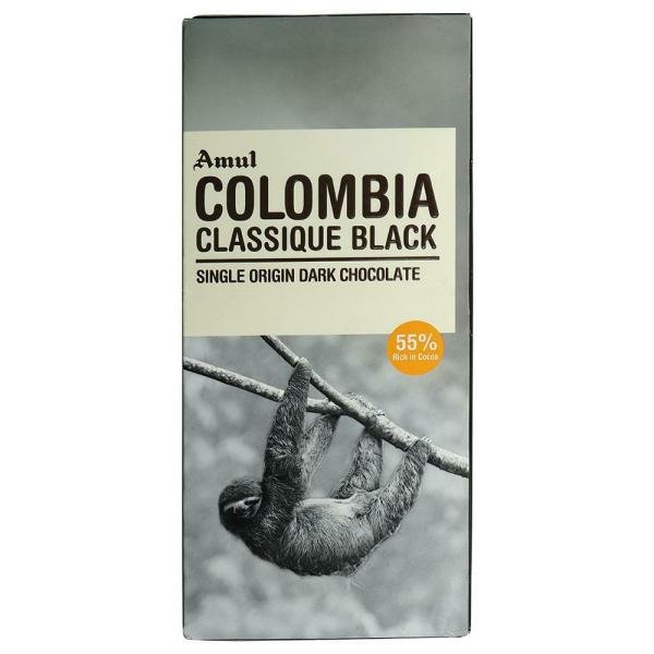 amul colombia classique black dark chocolate bar 125 g product images o491390876 p590110088 0 202203151100