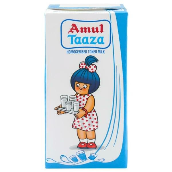 amul taaza homogenised toned milk 1 l tetra pak product images o490010311 p490010311 0 202203152257