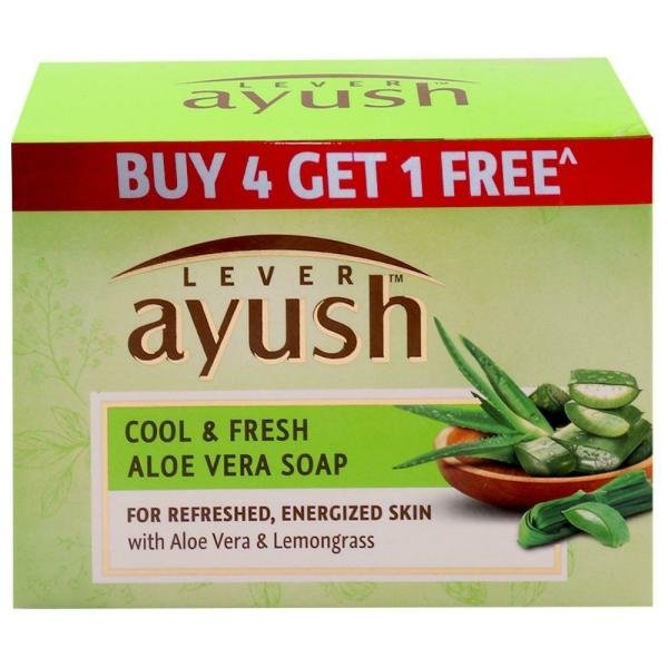ayush cool fresh aloe vera soap 100 g buy 4 get 1 free product images o491457973 p491457973 0 202203170900
