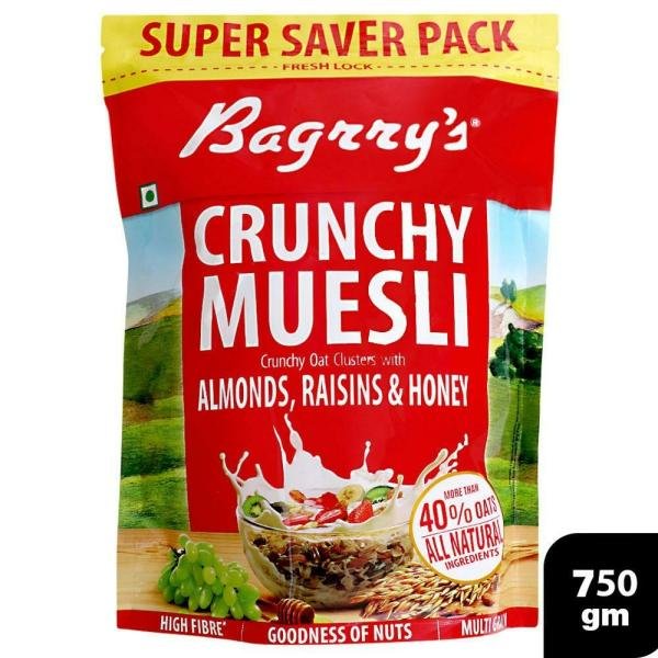 bagrry s crunchy muesli with almonds raisins honey 750 g product images o491503071 p491503071 0 202203171038