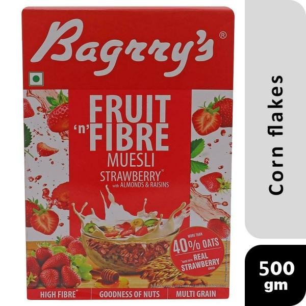 bagrry s fruit n fibre strawberry muesli 500 g product images o491419468 p590087498 0 202203170454