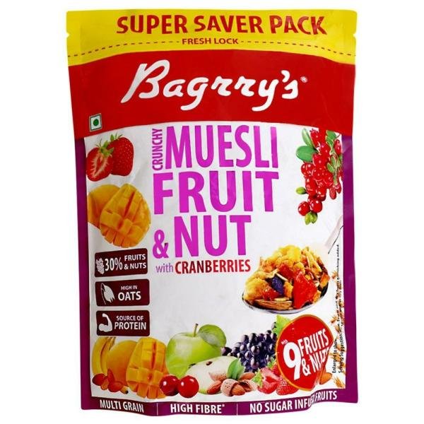 bagrry s fruit nut crunchy muesli with cranberries 750 g product images o491503072 p491503072 0 202203170233