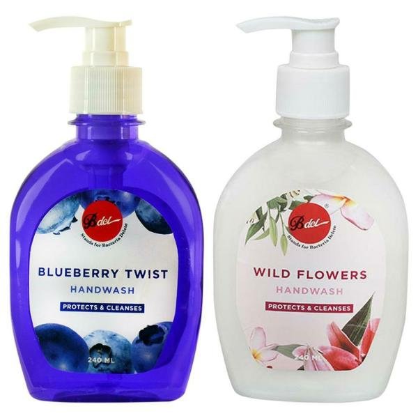 Bdel Blueberry Twist and Wild Flowers Handwash 240 ml (Pack of 2)