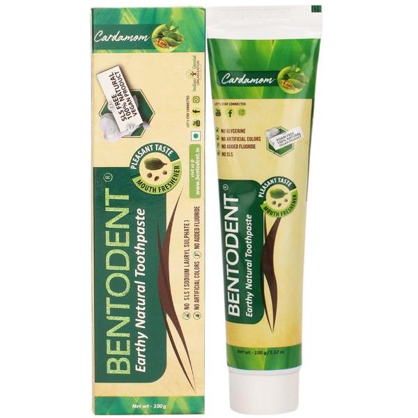 Bentodent Cardamom Natural Toothpaste – SLS Free 100g