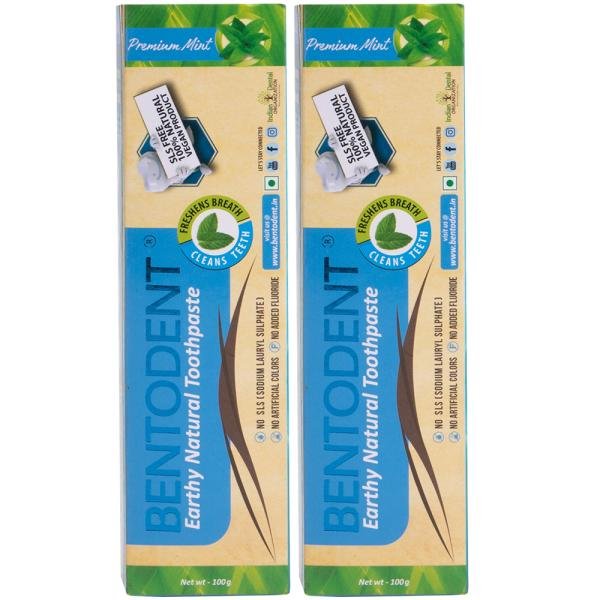 bentodent premium mint natural toothpaste sls free 100g pack of 2 product images orvtobnu8vm p591092182 0 202202251027