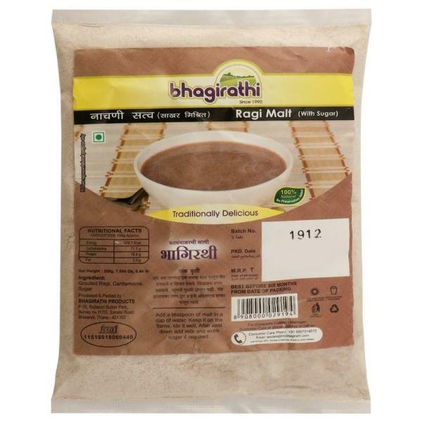 Bhagirathi Nachni Satva / Ragi Malt (with Sugar) 200 g