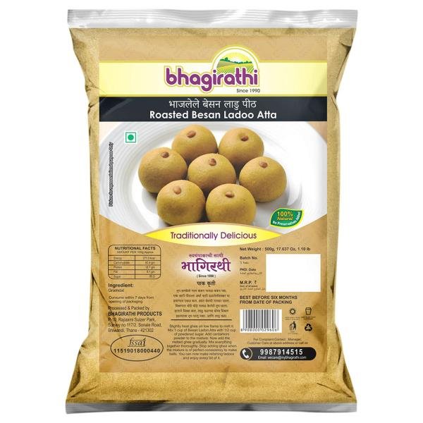 bhagirathi roasted besan ladoo atta 500 g 0 20210818