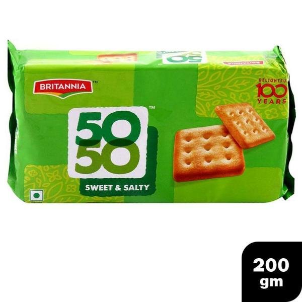 Britannia 50-50 Sweet & Salty Biscuits 200 g