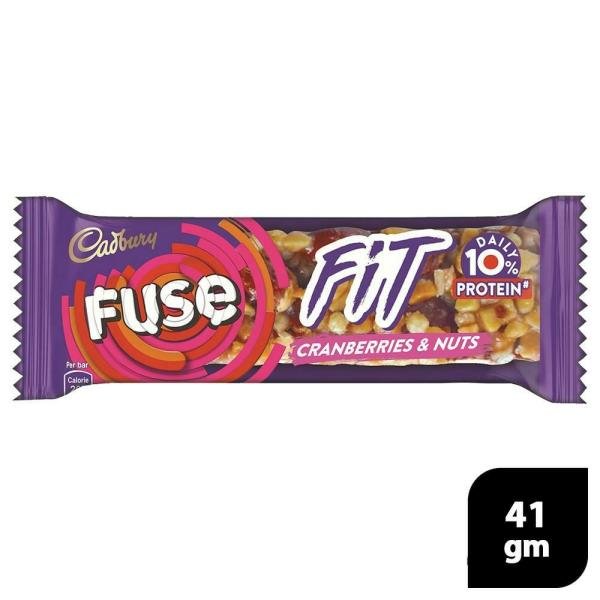 Cadbury Fuse Fit Cranberry & Nuts Snack Bar 41 g
