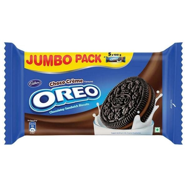 cadbury oreo choco creme cookies jumbo pack 500 g 5 x 100 g product images o492489516 p590812455 0 202203170647