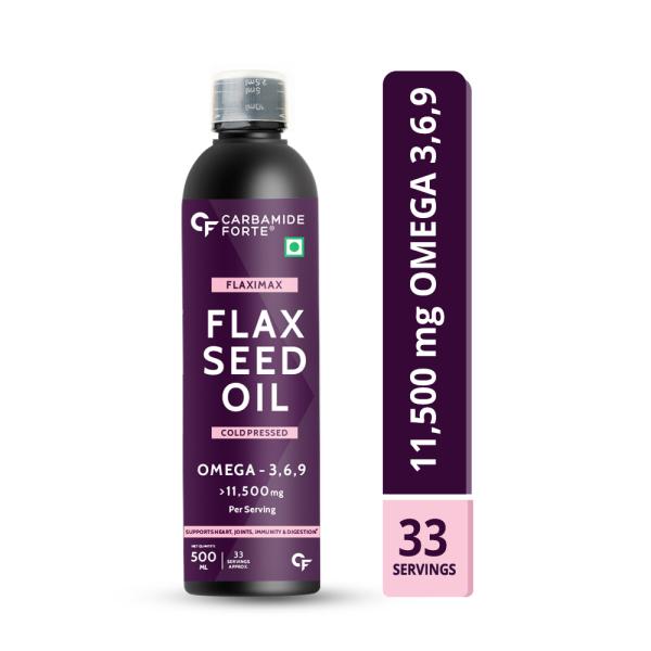 carbamide forte cold pressed flaxseed oil with 11550mg omega 3 6 9 per serving 500ml vegetarian oil product images orvud4njdtb p591068112 0 202204062026