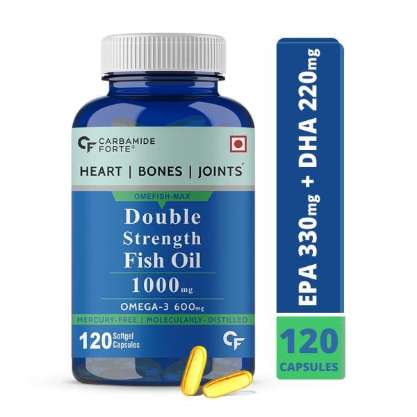 Carbamide Forte Double Strength Fish Oil With Omega 3 Capsules 120 Tabs