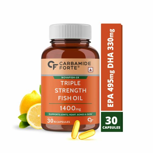 carbamide forte triple strength omega 3 fish oil 1400mg with multivitamin 30 capsules product images orvs5sy398p p590989742 0 202204271206