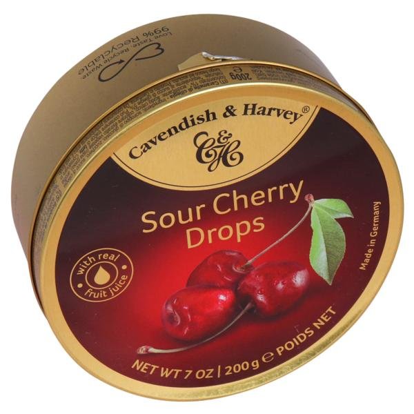 cavendish harvey sour cherry drops with real fruit juice 200 g 0 20220414
