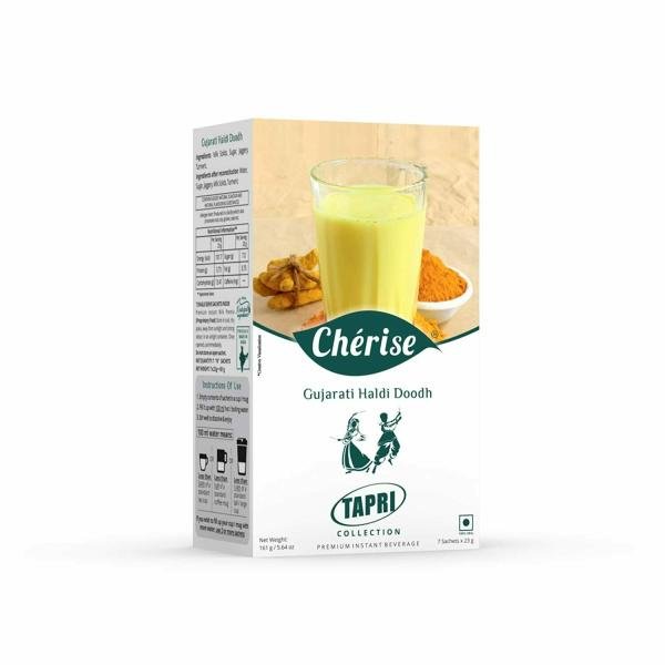 cherise tapri premium gujarati haldi doodh instant milk premix 23 g x 7 sachets product images orvqk08ecym p591295404 0 202205132100