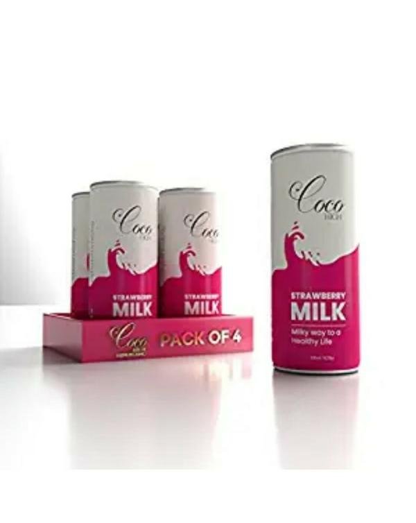 coco high strawberry flavour milk 200 ml x 12 cans flavoured milk drink high protein excellent source of calcium unique taste ready to drink ready to serve milkshake product images orvqxupijbz p595389171 0 202211171457
