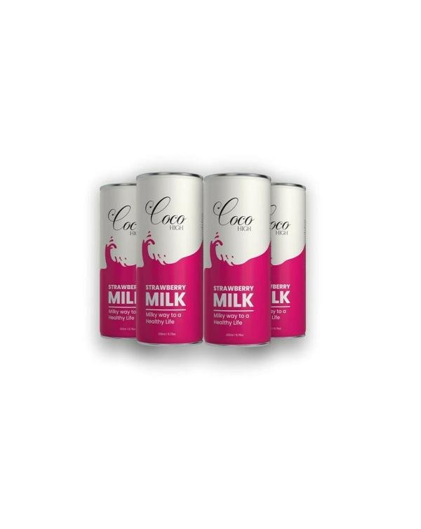 coco high strawberry flavour milk 200 ml x 4 cans flavoured milk drink high protein excellent source of calcium unique taste ready to drink ready to serve milkshake product images orvuwnj79nv p595390185 0 202211171541