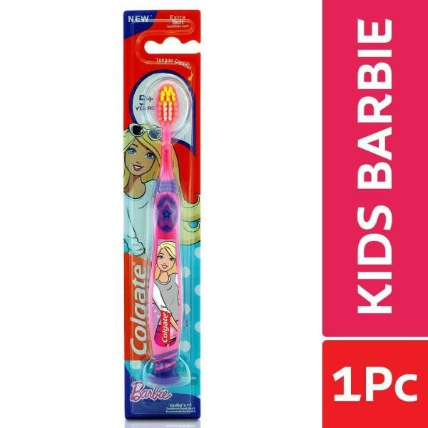 colgate barbie extra soft kids toothbrush with tongue cleaner 5 years product images o490896791 p490896791 0 202203170500