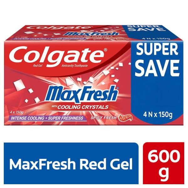 colgate maxfresh spicy fresh red gel anticavity toothpaste 150 g buy 3 get 1 free 0 20220418