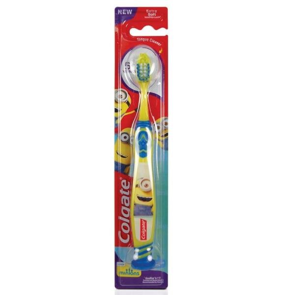 colgate minions extra soft kids toothbrush with tongue cleaner 5 years product images o491373517 p491373517 0 202203150320