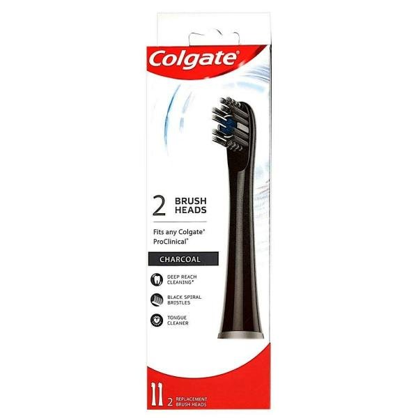 colgate pro clinical 150 charcoal battery powered toothbrush refills 2 pcs product images o491935083 p590110815 0 202203150351