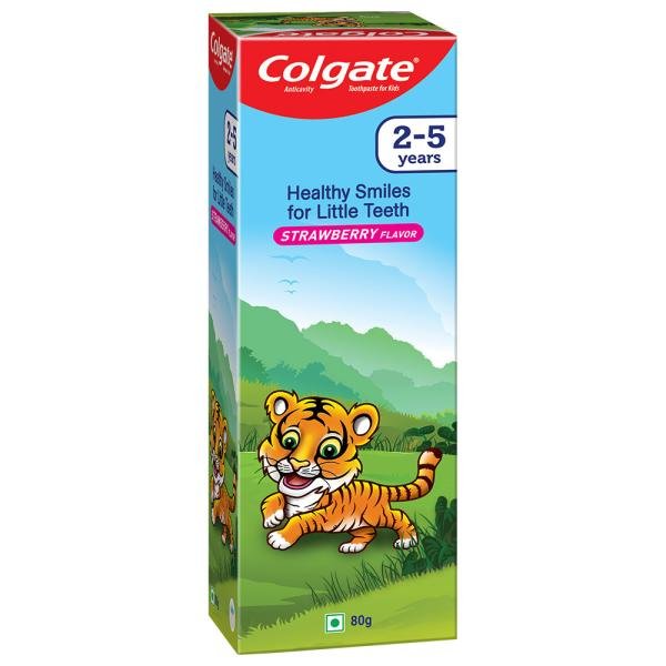 colgate strawberry flavour kids toothpaste 80 g 2 5 years 0 20220405