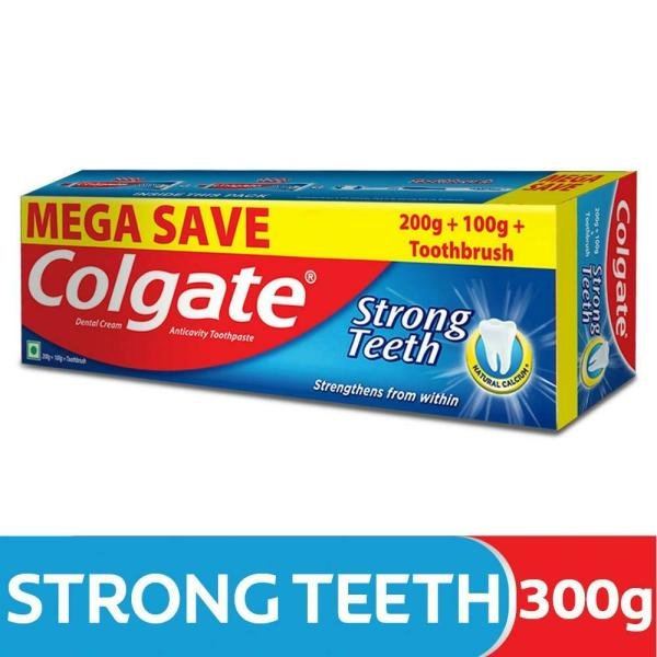 colgate strong teeth dental cream toothpaste 200 g 100 g product images o490002198 p490002198 0 202203170643