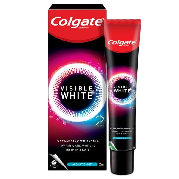 colgate visible white o2 aromatic mint toothpaste 25 g 0 20220411