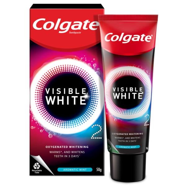 colgate visible white o2 aromatic mint toothpaste 50 g 0 20220411