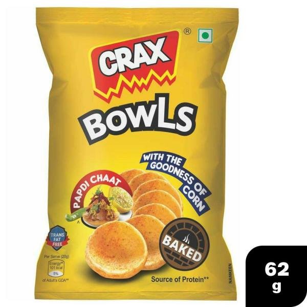 Craxx Papdi Chaat Baked Bowls 62 g