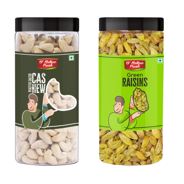 d nature fresh premium roasted salted cashew 500g raisins kishmish 500g 1kg dry fruits combo pack product images orvoixkkfvp p590815905 0 202110082257