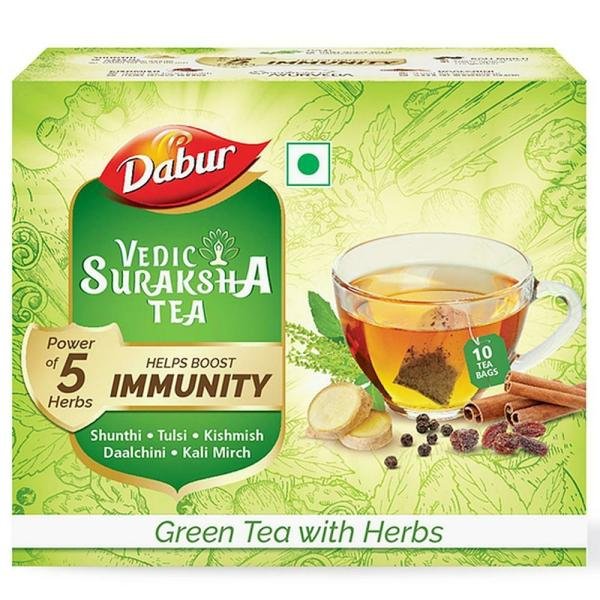 dabur vedic suraksha green tea bags 10 pcs product images o491696147 p590122164 0 202203151608