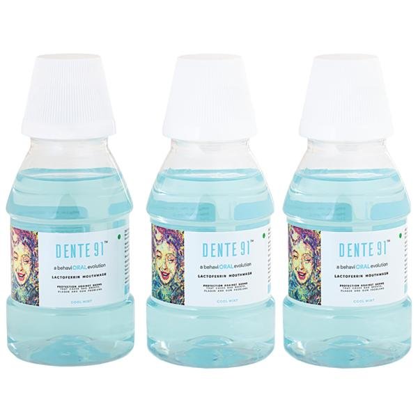 dente91 cool mint alcohol free mouthwash removes 99 0 germs fresh breath pack of 3 450 ml product images orvji4jfkgf p591161764 0 202202280814