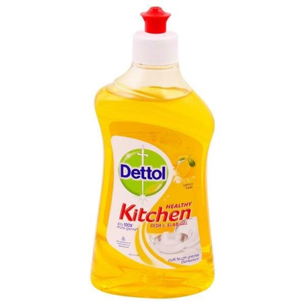 Dettol Healthy Kitchen Lemon Fresh Dish and Slab Gel 400 ml