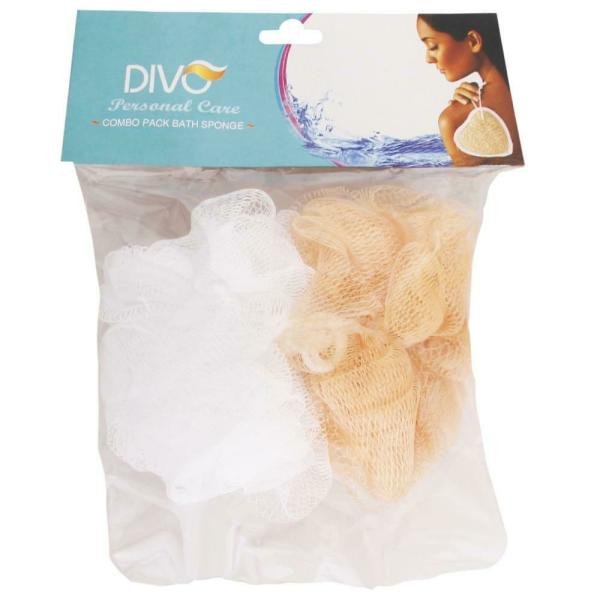 Divo Golden & White Loofah Combo Pack