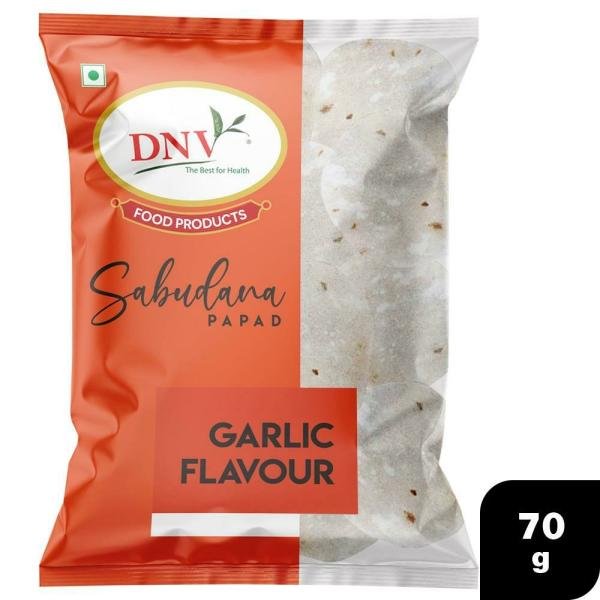 DNV Garlic Sabudana Papad 70 g