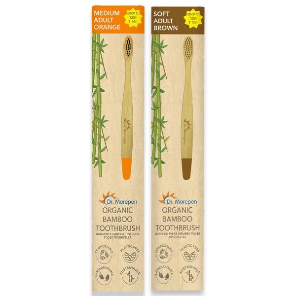 dr morepen organic bamboo toothbrush for adults orange brown product images orvmk2za8bi p591089623 0 202202250846